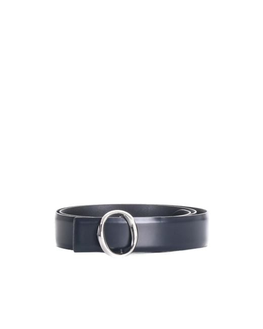 Orciani Blue Oval Buckle Belt for men