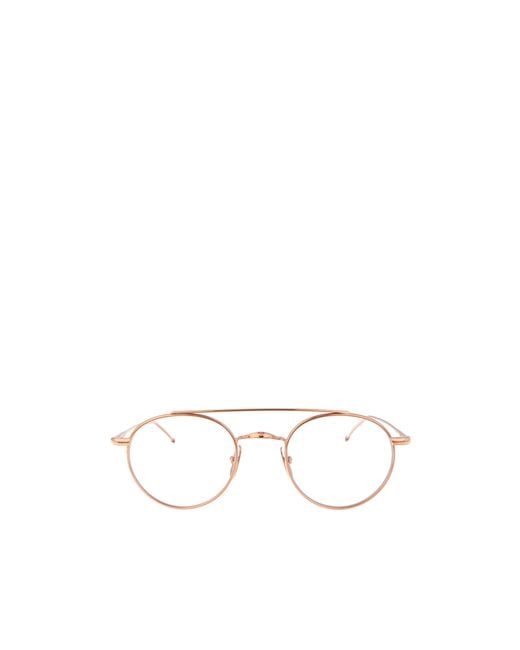 Thom Browne White Pantos-Frame Glasses for men