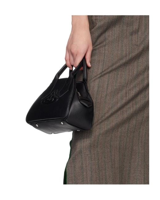 Vivienne Westwood Black Yasmine Small Tote Bag