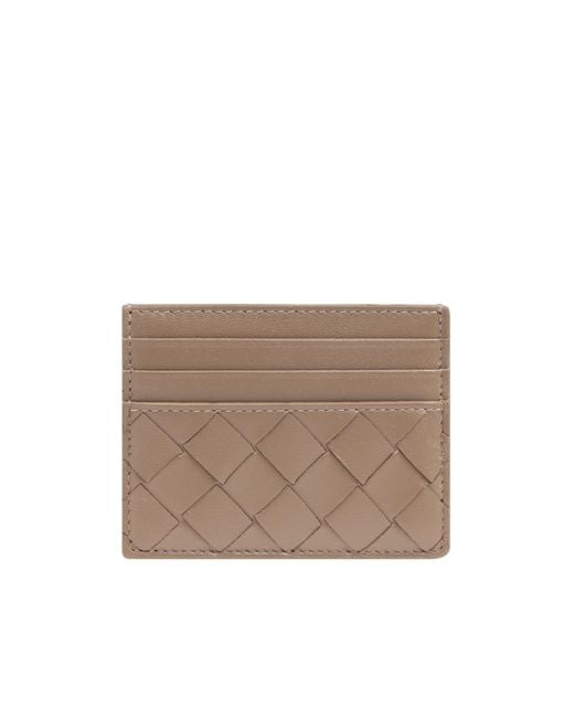 Bottega Veneta Natural Intrecciato Open Top Card Case
