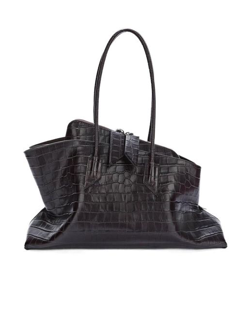 The Attico Black The La Passeggiata Medium Tote Bag