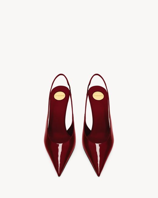 Saint Laurent Pink Guermantes Slingback Pumps