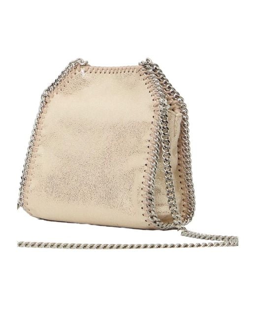 Stella McCartney Natural Falabella Micro Tote Bag
