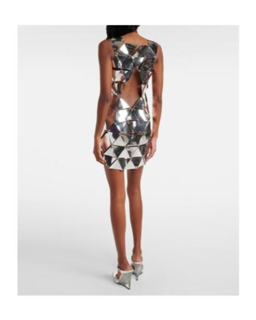Rabanne White Assembly Cutout Minidress