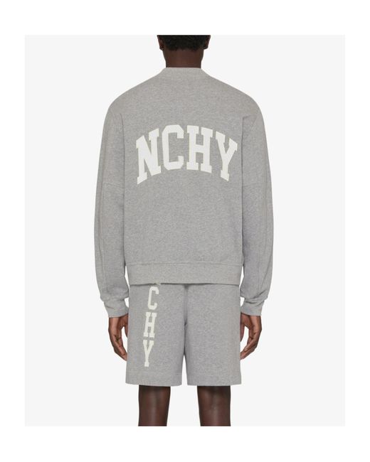 Givenchy Gray Jersey Varsity Bomber Jacket for men