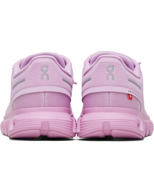 On Shoes Purple Cloud 6 Shf Lace-Up Sneakers