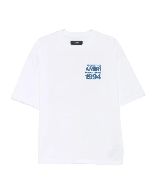 Amiri White Short-Sleeve T-Shirt for men