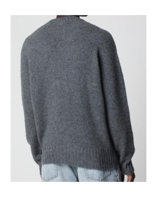 Tom Ford Gray Seamless Brushed Cashmere Crewneck Sweater for men