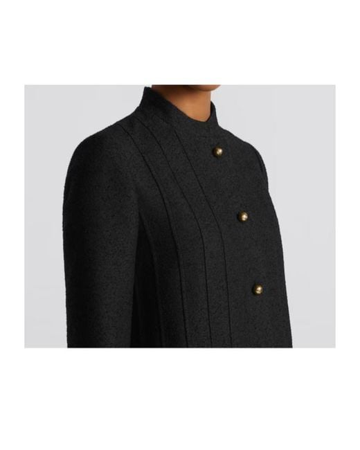Dior Black Button-Up Peplum Detailed Jacket
