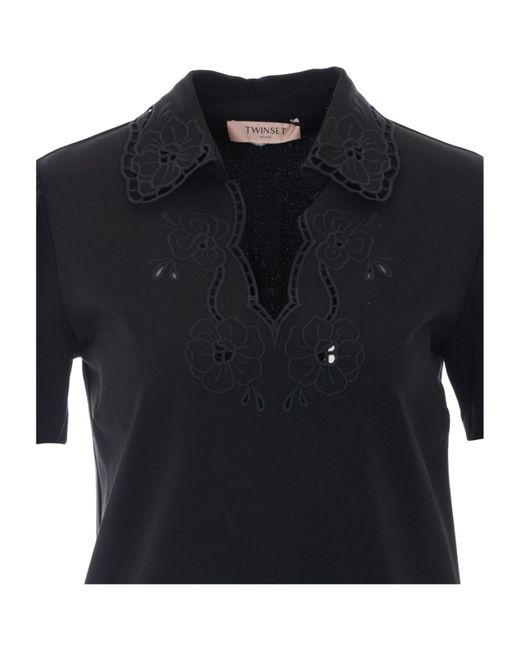 Twinset Black Embroidered Detail Dress
