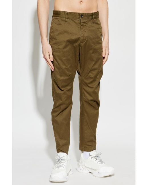 DSquared² Green Straight Leg Pants for men