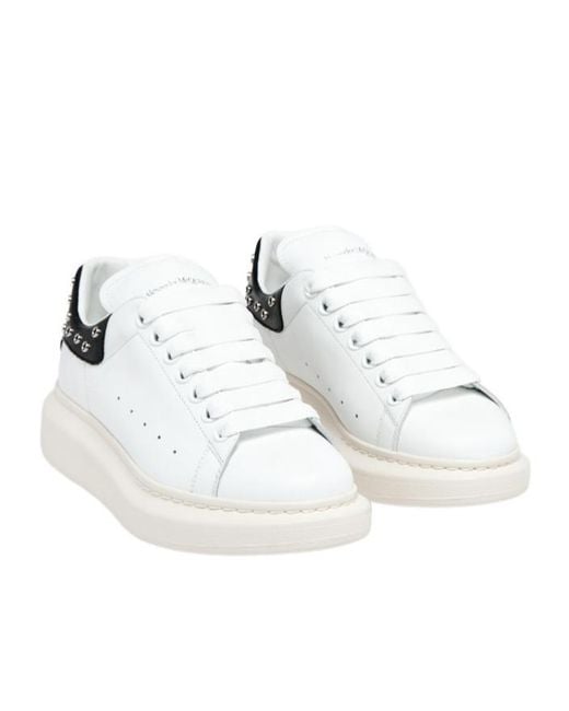 McQueen White Oversized Lace-Up Sneakers