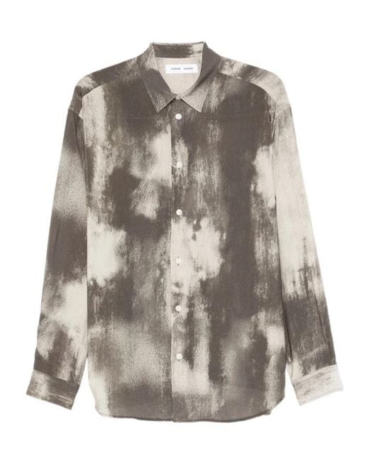 Samsøe & Samsøe Gray Long-Sleeved Shirt for men