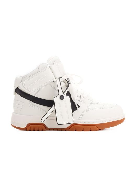 Off-White c/o Virgil Abloh White Logo Detailed Lace-Up Sneakers