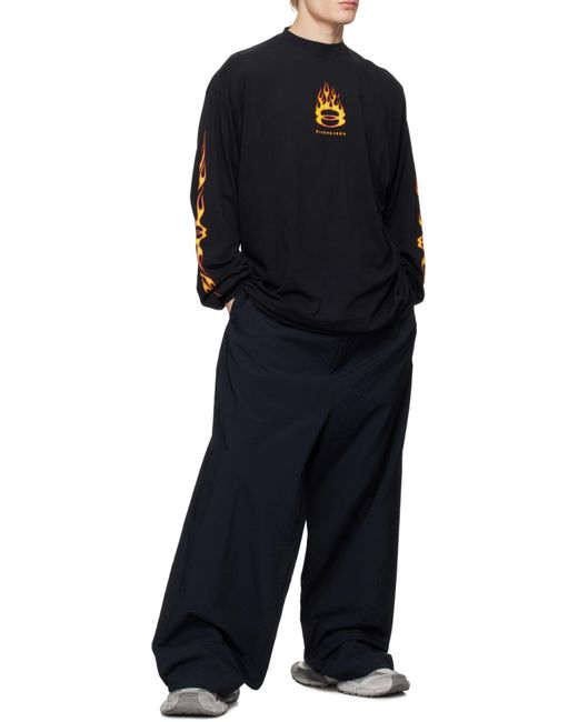Balenciaga Black Straight-Leg Pants for men