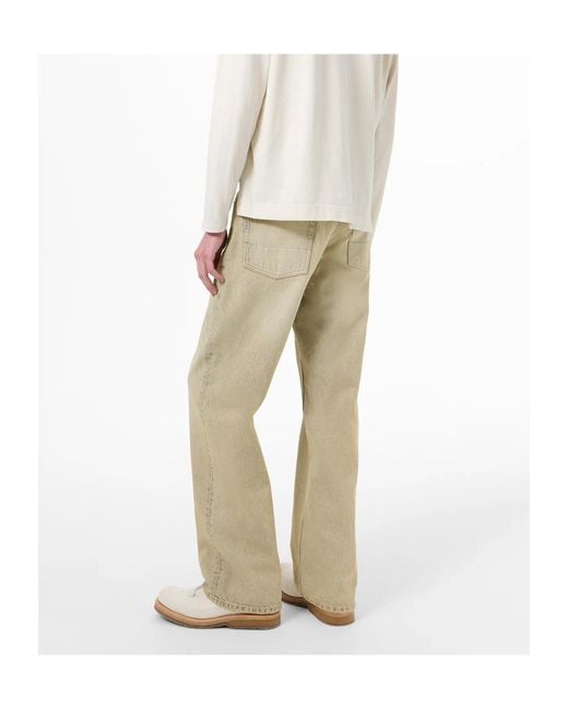 Our Legacy Natural Wolfpack Wash Relaxed Jeans for men