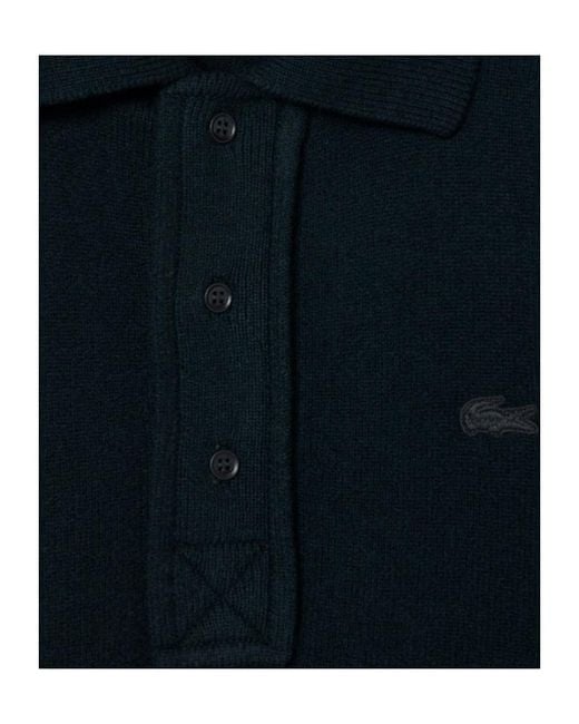 Lacoste Blue Buttoned Polo Shirt for men