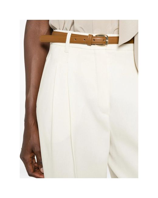 Max Mara White Belt Loop Casual Pants