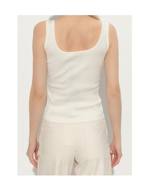 IRO White Sleeveless Top