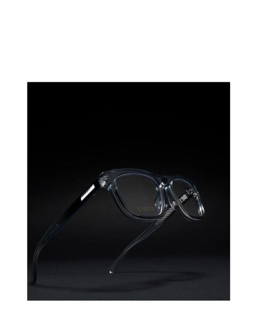 Gucci White Rectangular Optical Frame for men