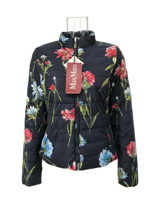 Max Mara Multicolor Long-Sleeved Down Jacket