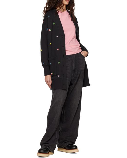 KENZO Black Pixels' Cardigan Dress