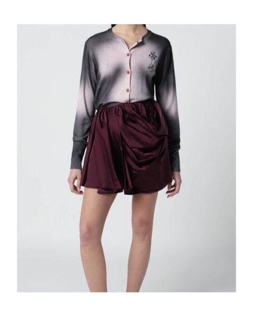 Vivienne Westwood Purple Elle Print Fitted Top
