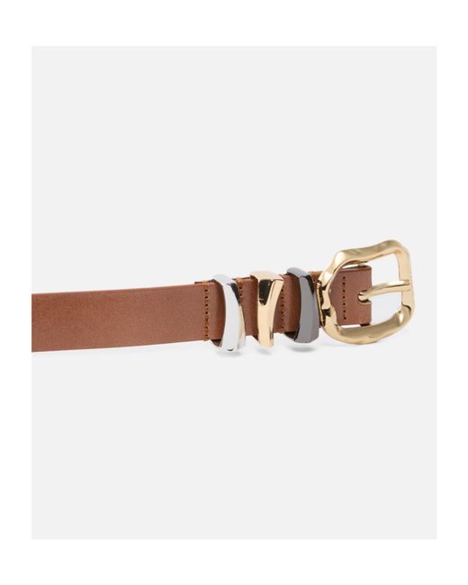 Pinko White Love Bird Buckle Belt