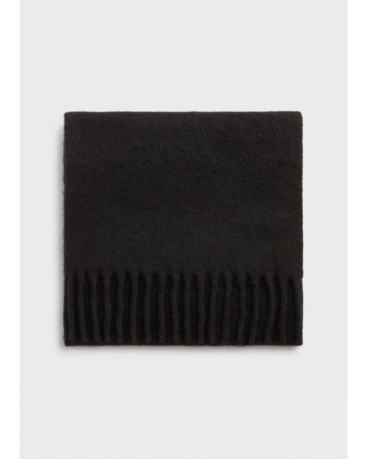 Totême  Black Plush Scarf