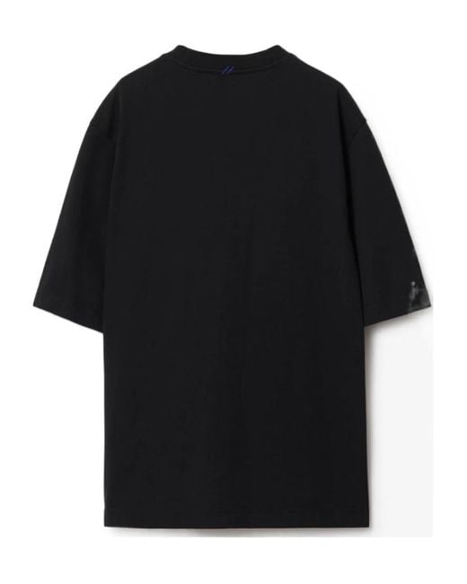 Burberry Black Cotton T-Shirt for men