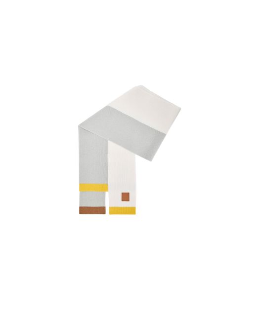 Loewe White Asymmetric Scarf