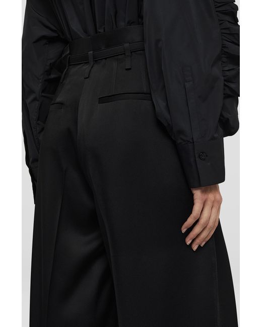 Jil Sander Black High Waist Tailored Trousers