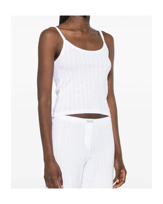 Sporty & Rich White Sleeveless Vest