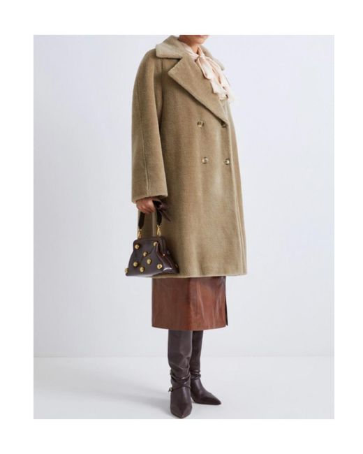 Marella Natural Double-Breasted Coat
