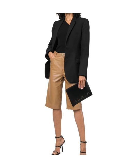 Alaïa Black Alaïa Sandy Zipped Large Clutch Bag