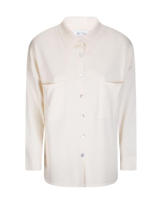 Be You White Button-Up Pocket Cardigan