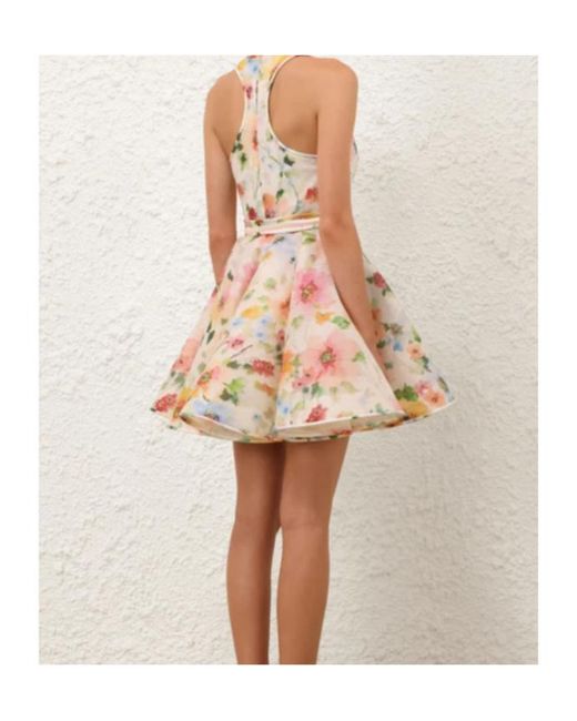 Zimmermann White Alchemy Racer Flared Dress