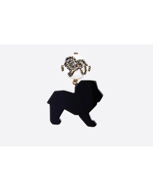 Dior White Lion Tribales Earrings