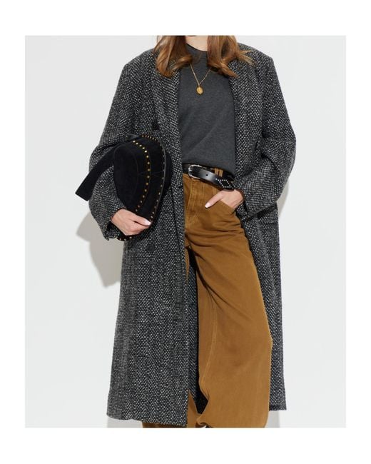 Isabel Marant Black Long-Sleeved Coat