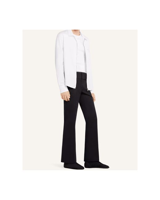 Courreges White Courrèges Logo Embroidered Zipped Poplin Shirt for men
