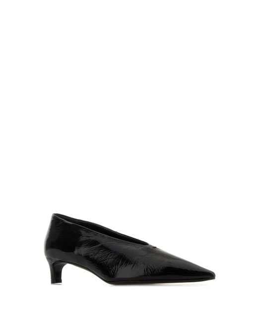 Jil Sander Black Heeled Pumps