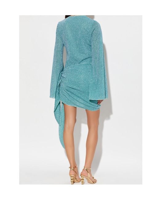 Oseree Blue Sequin Dress