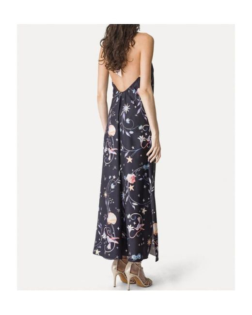 Forte_forte Purple Deliverance Print Long Elegant Dress