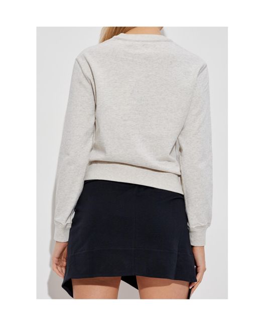 Isabel Marant White Isabel Marant Étoile Logo Printed Sweatshirt