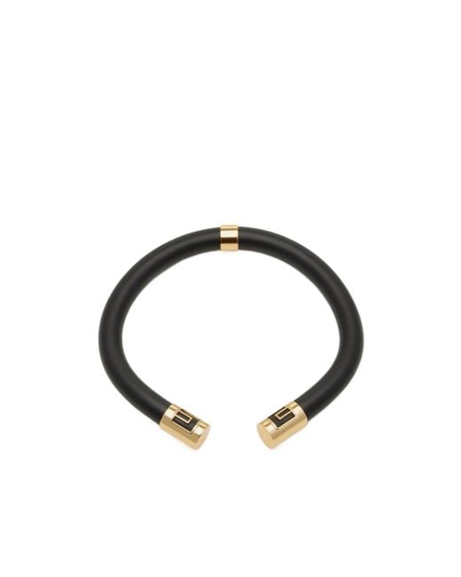 Elisabetta Franchi Metallic Tube Necklace With Logos
