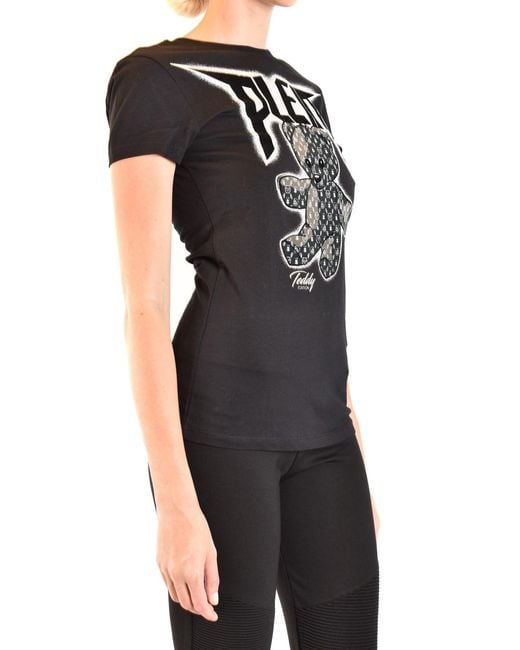 Philipp Plein Black Teddy Logo T-Shirt