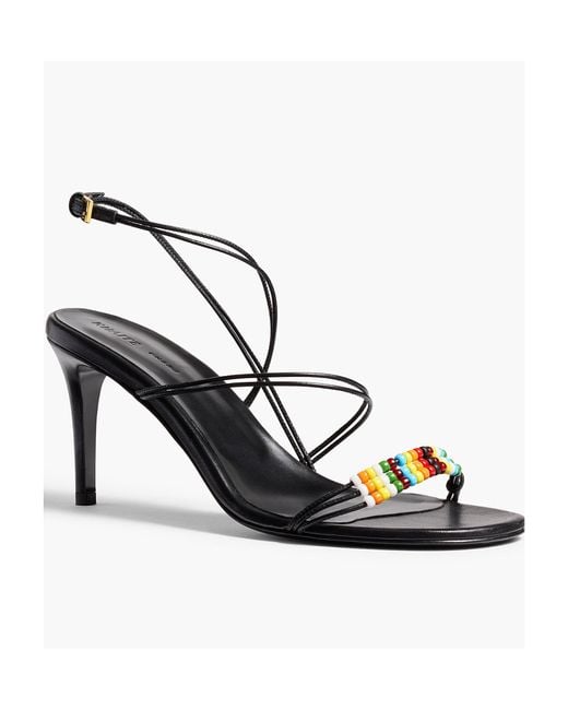 Khaite Metallic Loop Beaded Sandal