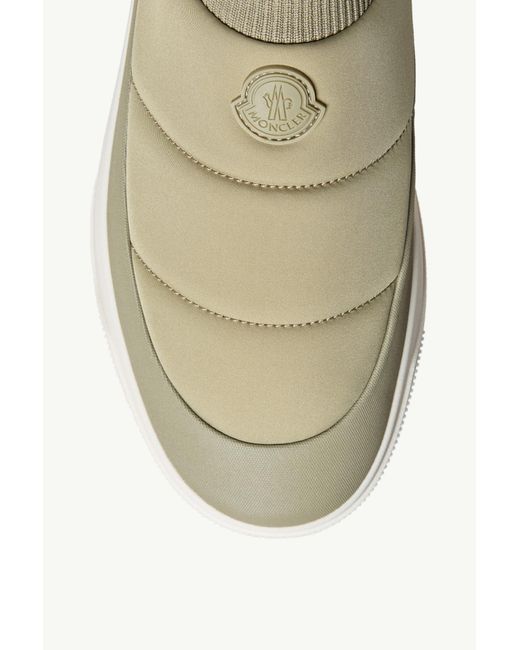 Moncler Gray Padded Slip-On Sneakers for men