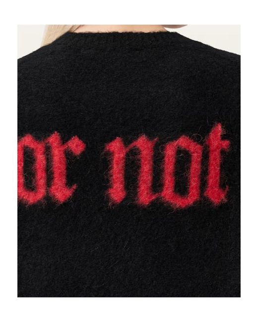 AllSaints Black Lucky Intarsia Sweater
