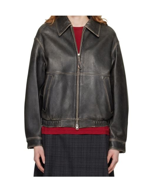 DUNST Black Brushed Zip Drizzler Jacket